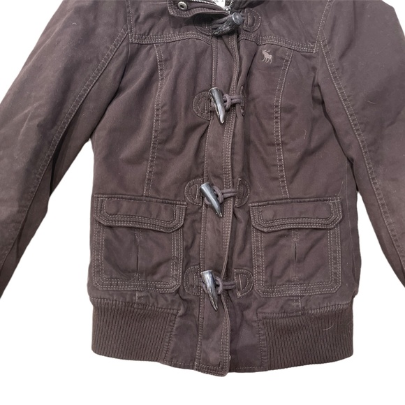 Abercrombie & Fitch Brown Winter Jacket Size Small - Picture 6 of 10